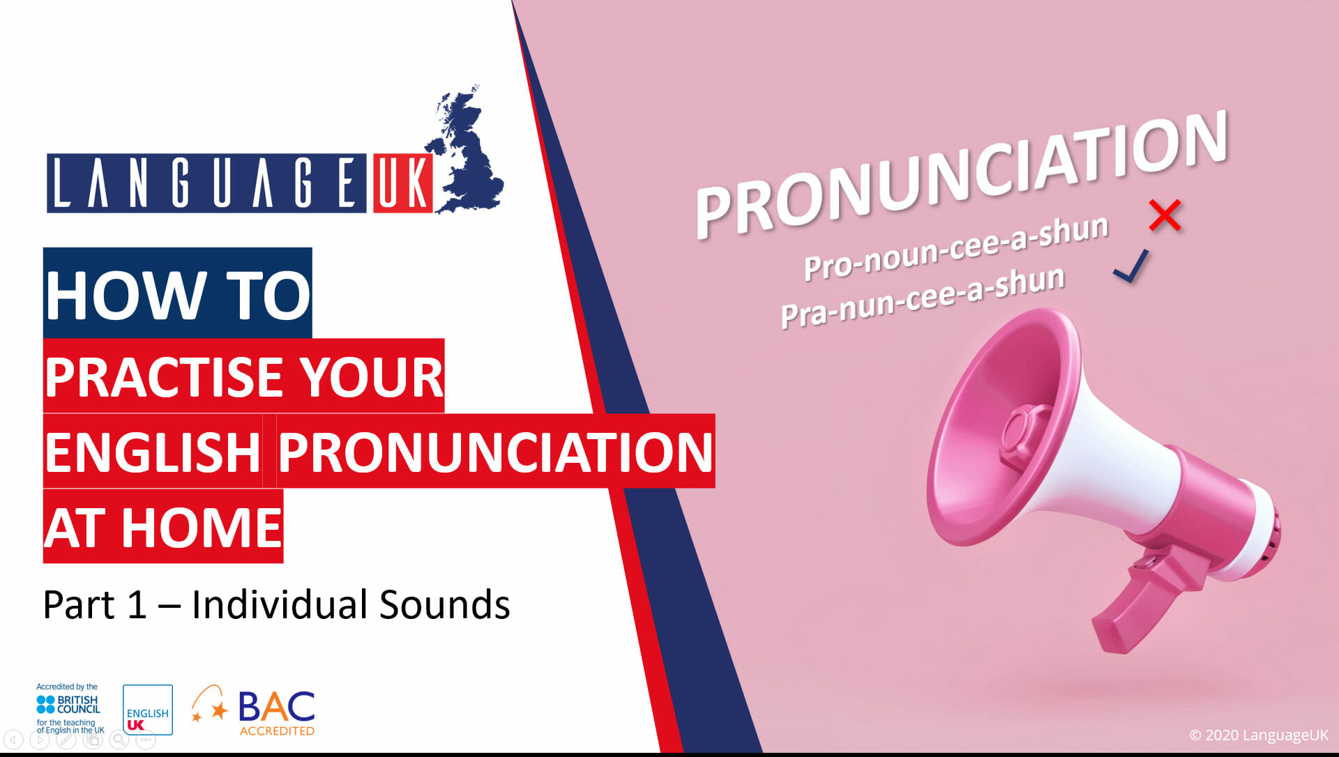 Practise Your English Pronunciation at home
